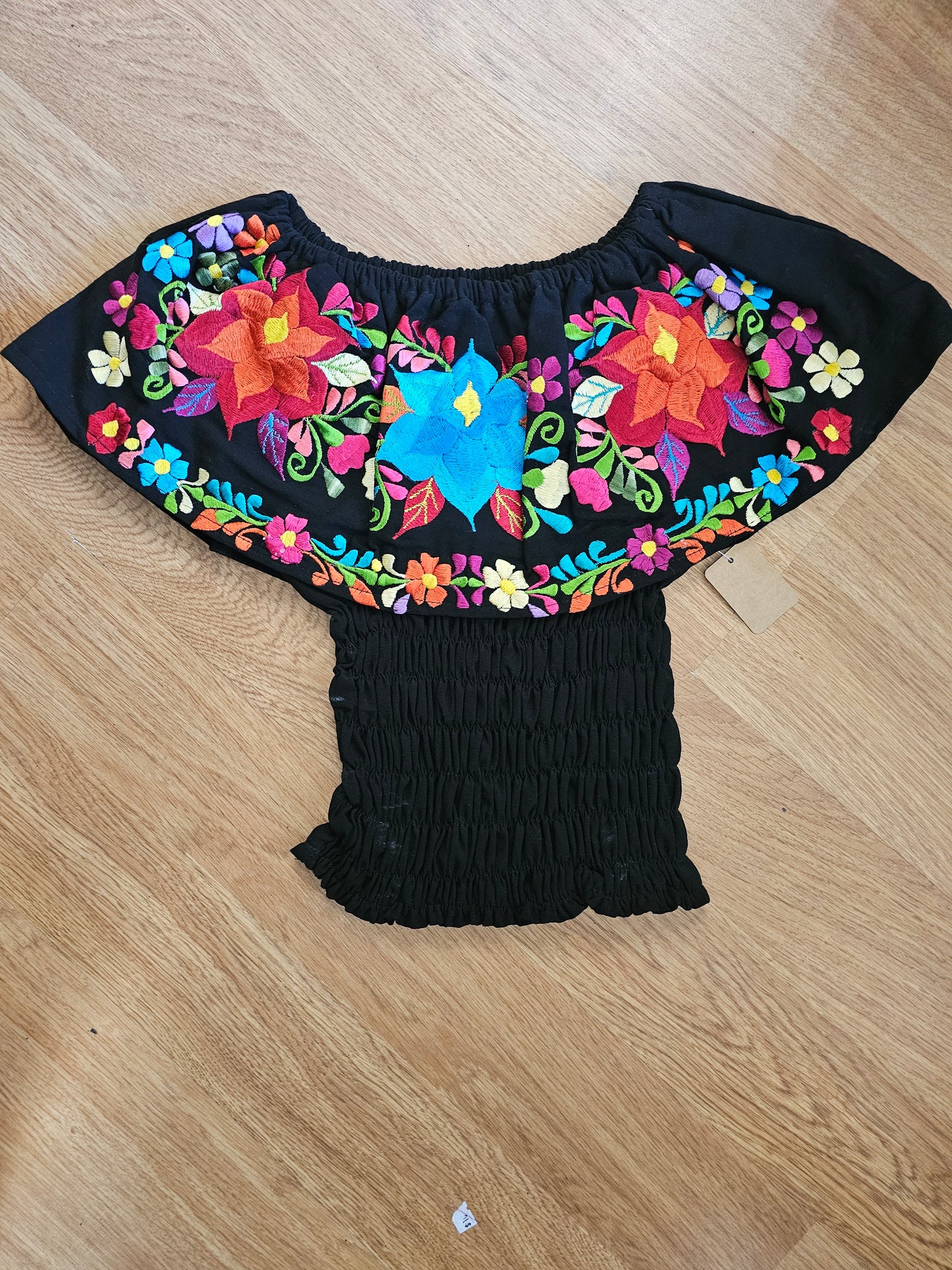 Campesina Crop Top Silk Embroidered @Amorfashionshop S-M