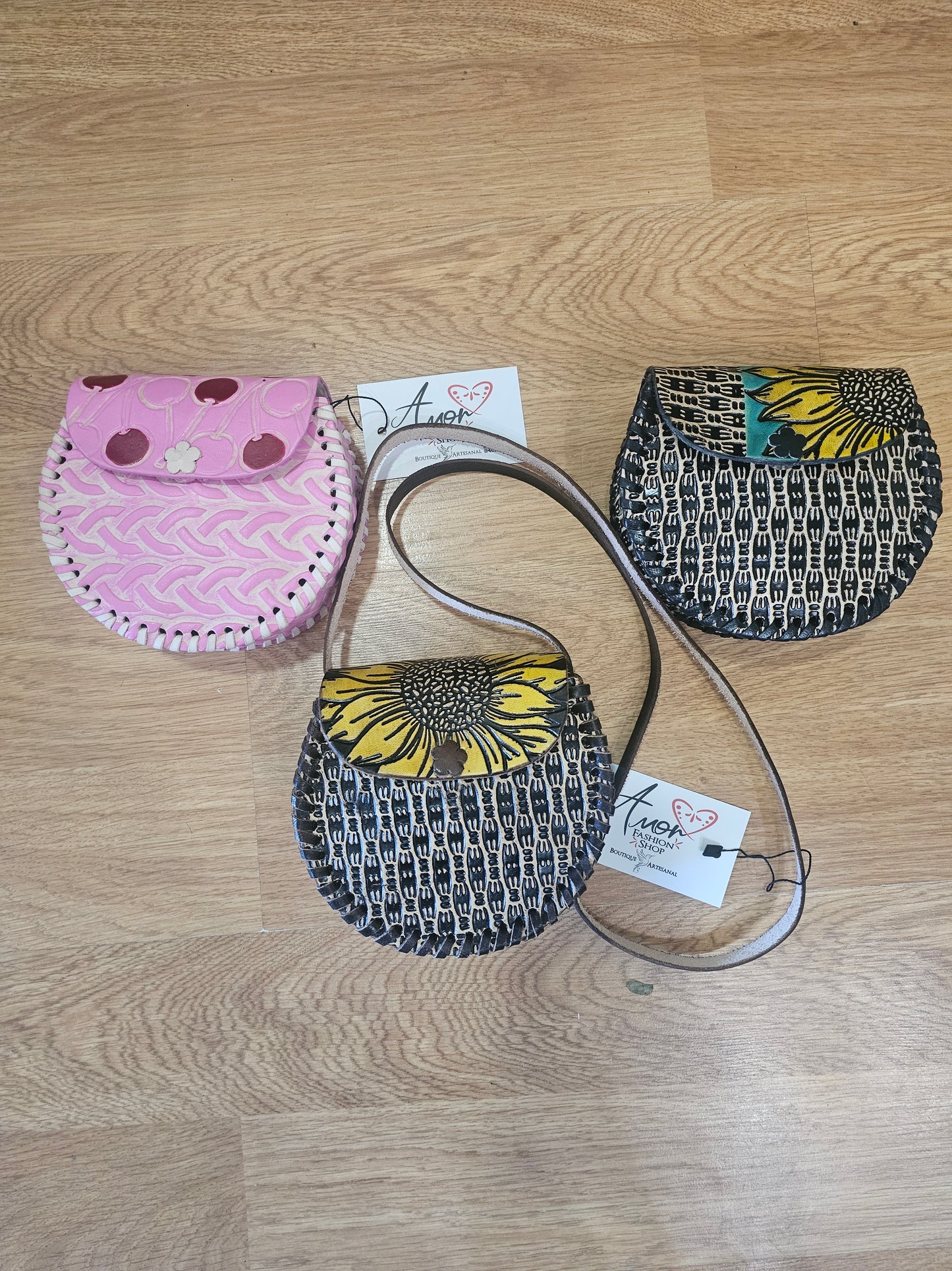 Bag - Leather Hand Painted (Ovalo) @amorfashionshop