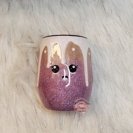 Valentine Kid Drip Cup  - 12 oz Wine - Glitter Boss