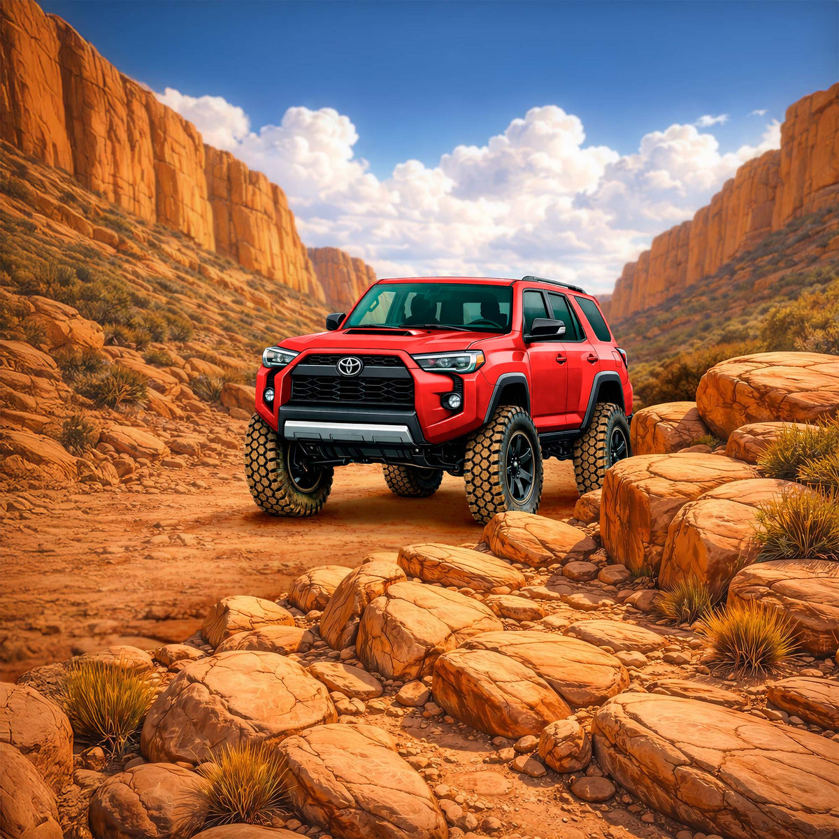 Toyota 4Runner Inspired Wall Art - Arid Desert Design