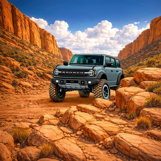 Ford Bronco Inspired Wall Art - Arid Desert Design