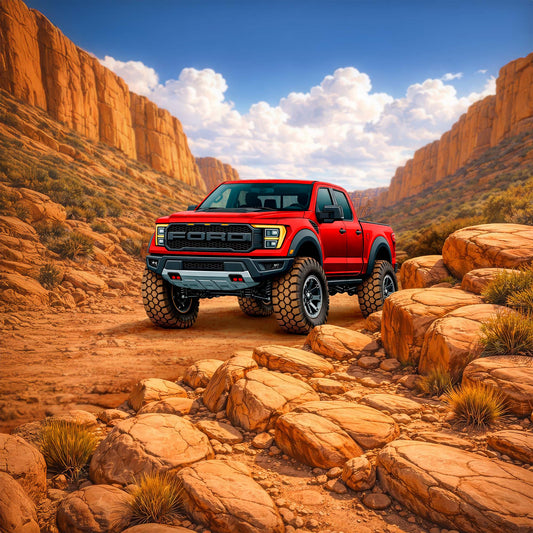 Ford F-150 Raptor Inspired Wall Art - Arid Desert Design
