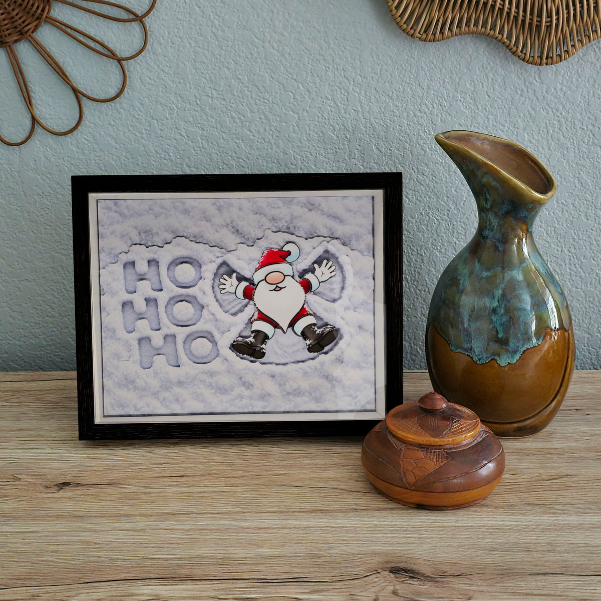 3D Christmas - Santa's Snow Angel - Arid Desert Design