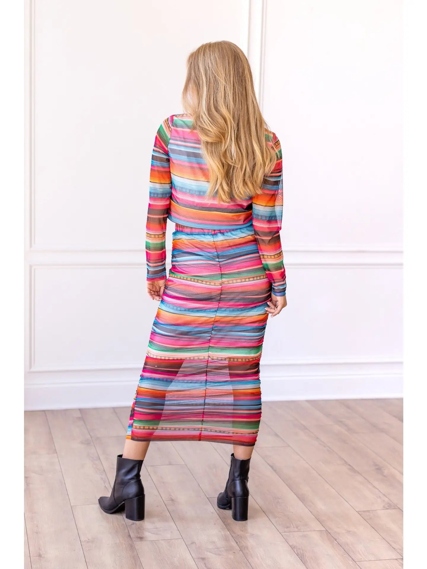 serape skirt - blingy blonde