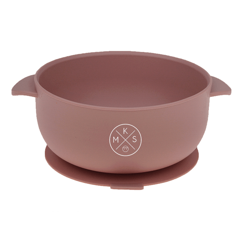 Silicone Bowl with lid - Dusty Pink - MKS MIMINOO