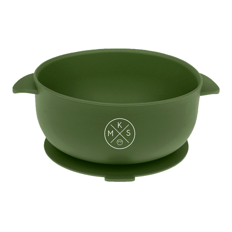 Silicone Bowl with lid - Forest Green - MKS MIMINOO