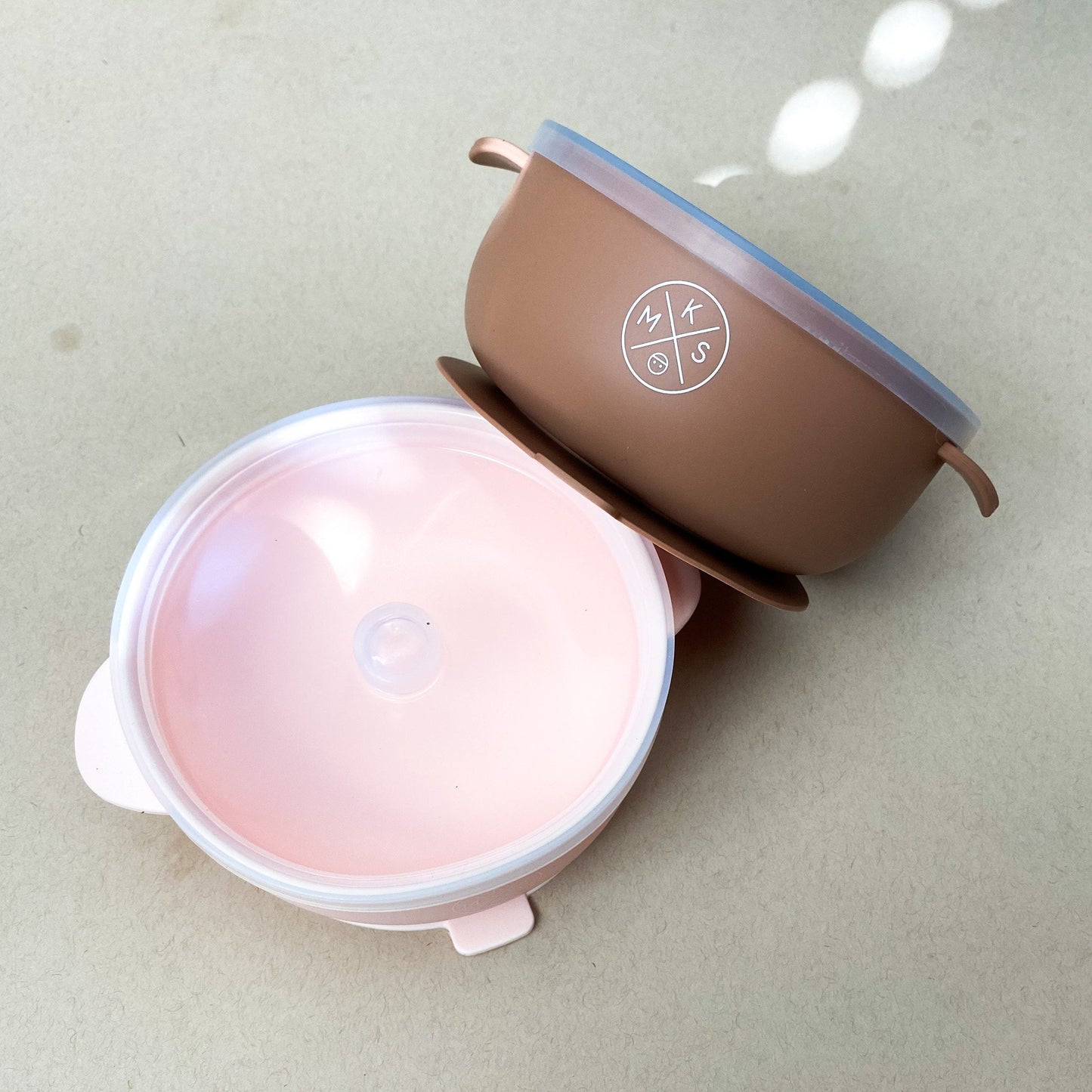Silicone Bowl with lid - Lilac - MKS MIMINOO