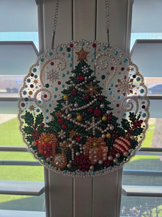 🎄 Jeweled Christmas Tree Hanging Decoration — We Customize Crafts