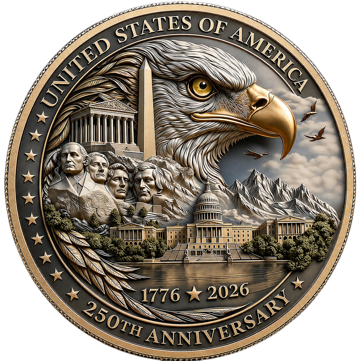 UV Printed coins Double Sided