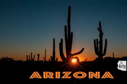 Saguaro Sunset Photograph in a  Viewfinder