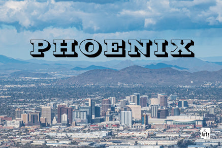 Downtown Phoenix Photograph in a Viewfinder