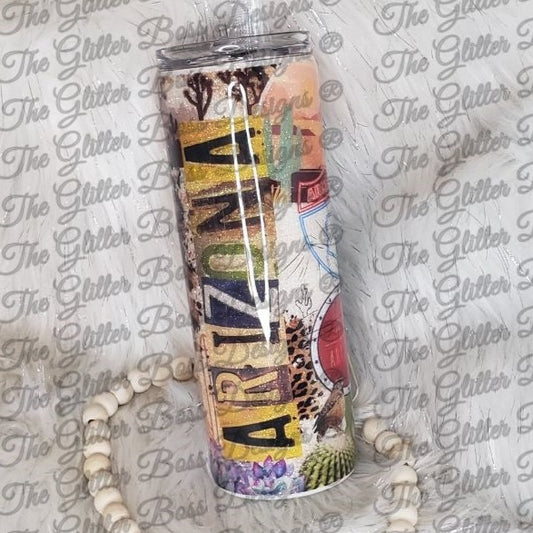 Arizona Life - 20 oz Skinny - Glitter Boss