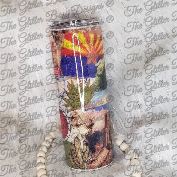 Arizona Life - 20 oz Skinny - Glitter Boss