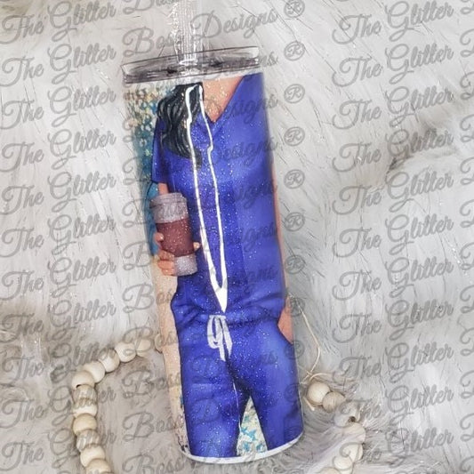 Nurse Facts - 20 oz Skinny - Glitter Boss