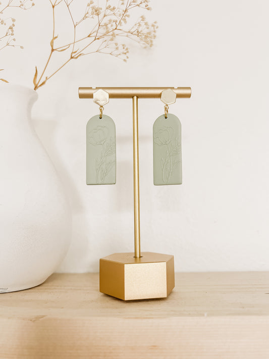 Floral Embossed Dangles - DesertReign