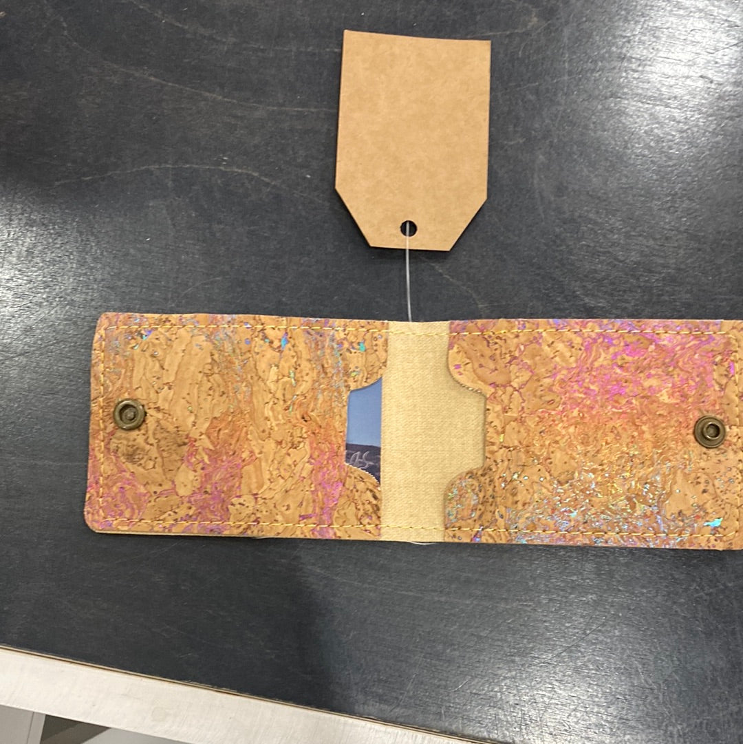 Tall Snap Cork Card Wallet