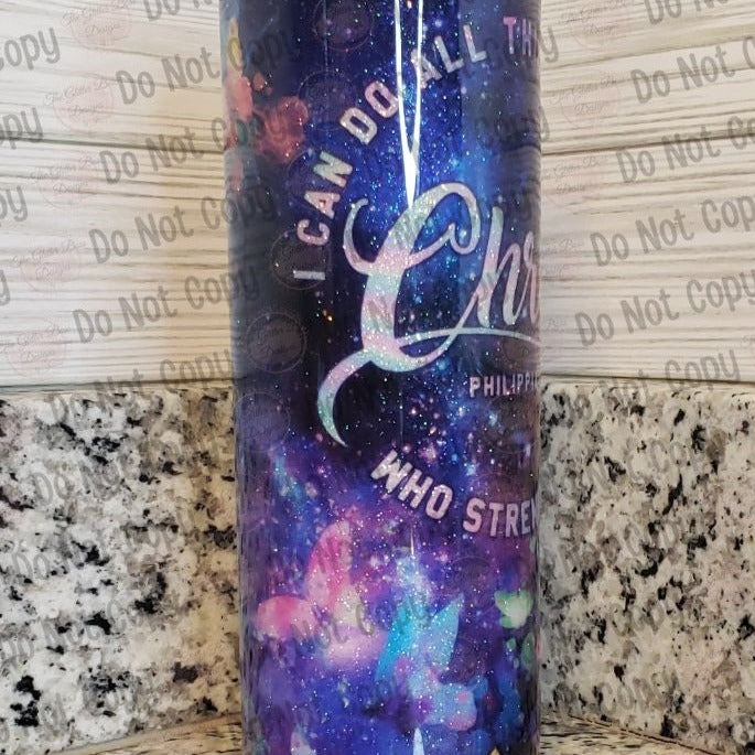 Christ Who Gives Me Strength- 20oz Skinny - GB Designs